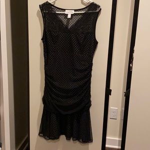 Joseph ribkoff lace polka dot dress new size 10
